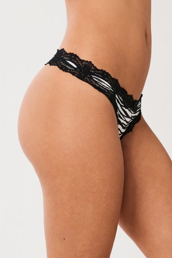 Gina Tricot Day String Stringit Small Zebra