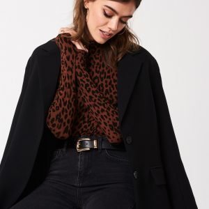 Gina Tricot Dora Toppi Poolokaulus Brown Leopard