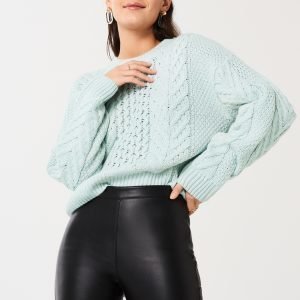 Gina Tricot Elisa Neulepusero Aqua Mint
