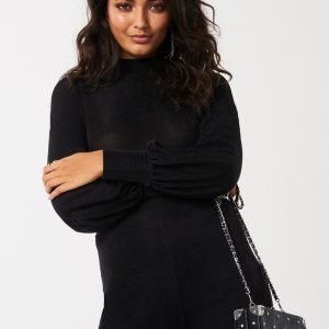 Gina Tricot Erica Glitter Top Toppi Black Glitter