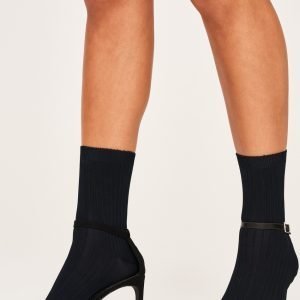 Gina Tricot Erin Rib Socks Sukat Evening Blue