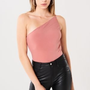 Gina Tricot Fanny One Shoulder Body Dusty Rose