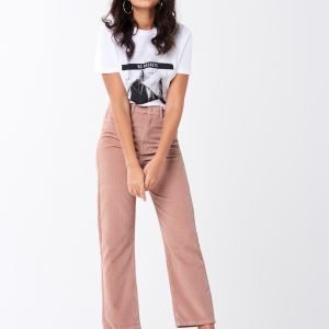 Gina Tricot Gabby Corduroy Trousers Housut Misty Rose