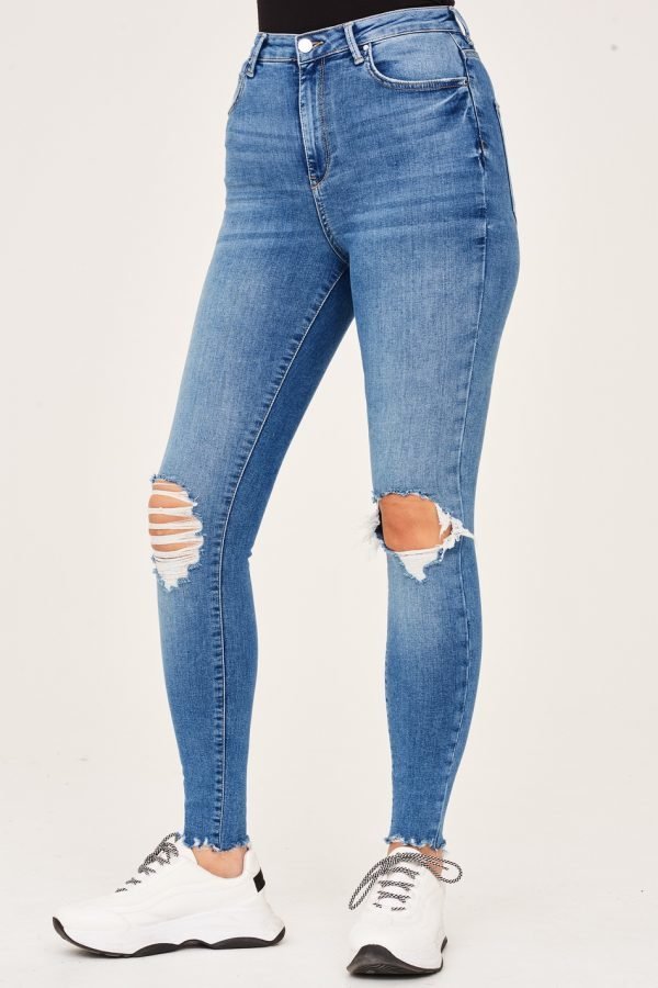 Gina Tricot Gina Tall Jeans Farkut Lt Blue Dest F