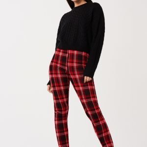 Gina Tricot Hanna Highwaist Leggings Leggingsit Red Check