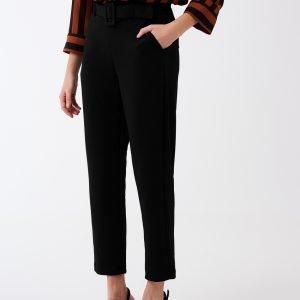 Gina Tricot Hedvig Petite Trousers Housut Black