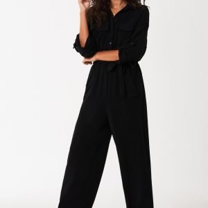 Gina Tricot Hilda Boilersuit Haalari Black