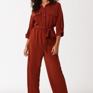 Gina Tricot Hilda Boilersuit Haalari Brown