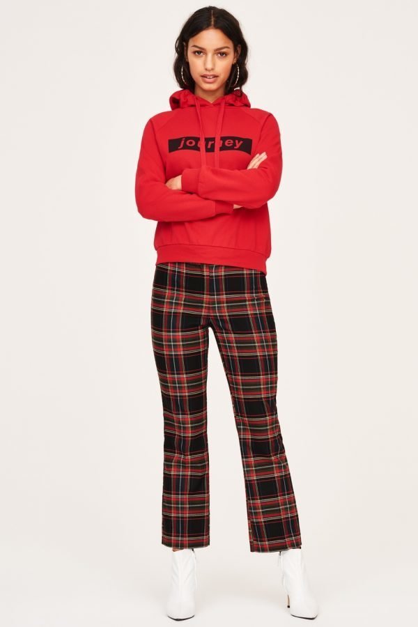 Gina Tricot Hilma Checked Trousers Housut Red Check