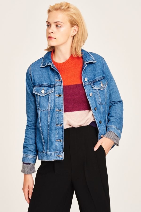 Gina Tricot Ida Denim Jacket Takki Mid Blue