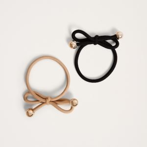 Gina Tricot Irma Hair Band Hiuspanta Black / Camel