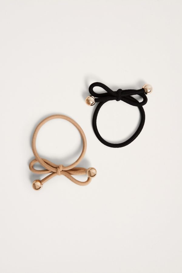 Gina Tricot Irma Hair Band Hiuspanta Black / Camel