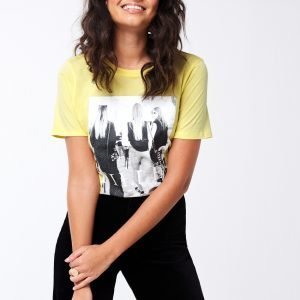 Gina Tricot Ivory Tee T-Paita Mellowyellow