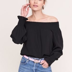 Gina Tricot Juliette Off Shoulder Pusero Black