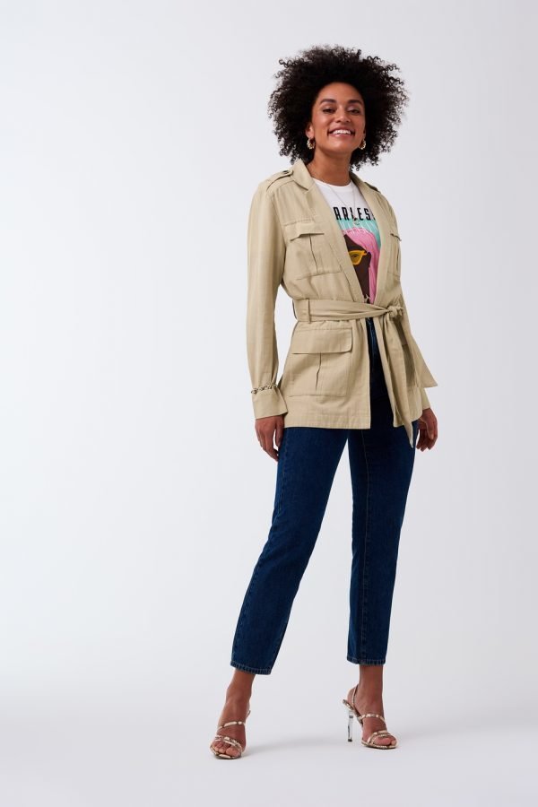 Gina Tricot Kaia Army Jacket Jakku Pale Beige