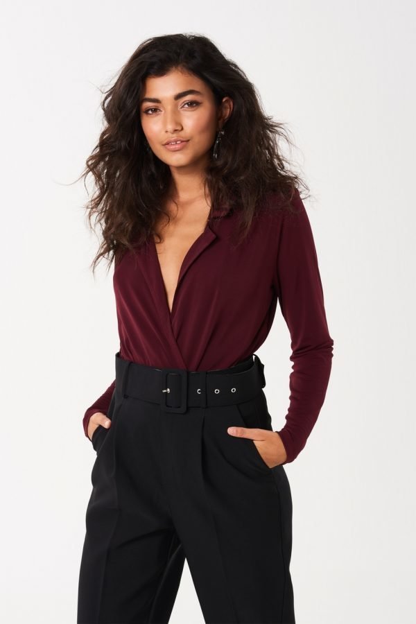 Gina Tricot Kenna Wrap Top Toppi Port Royal