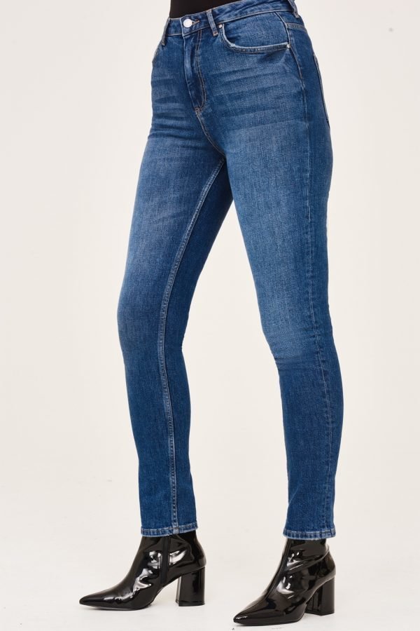 Gina Tricot Leah Tall Jeans Farkut Dk Blue F