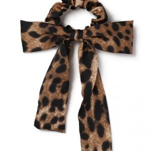 Gina Tricot Leopard Print Bow Drop Hairband Hiuspanta Brown Multi