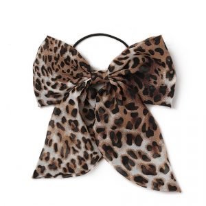 Gina Tricot Leopard Print Bow Hairband Hiuspanta Brown Multi