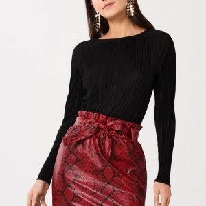 Gina Tricot Lindy Pleated Toppi Black