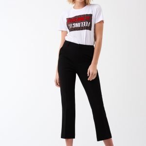 Gina Tricot Lisa Trousers Housut Black