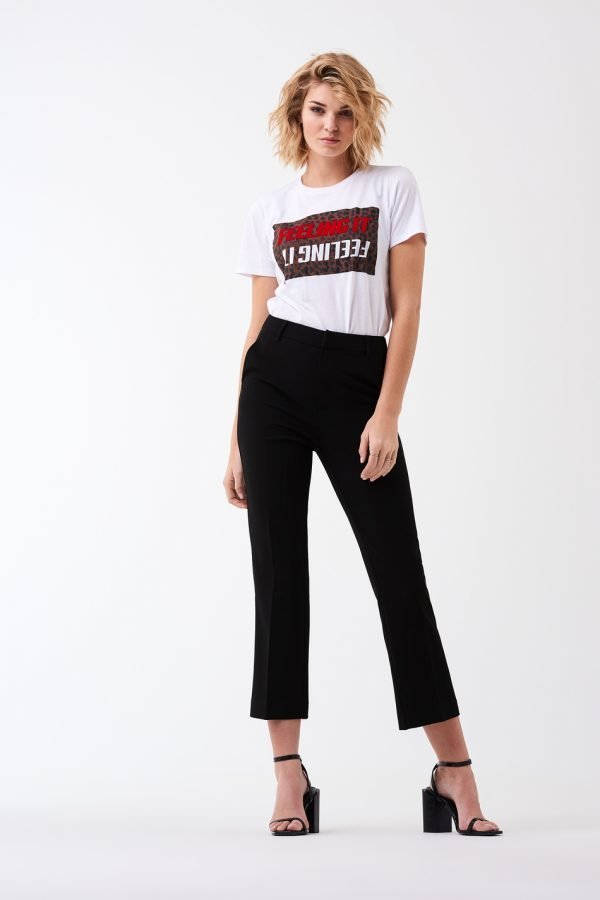 Gina Tricot Lisa Trousers Housut Black