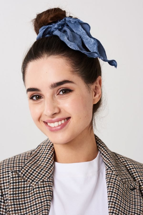 Gina Tricot Livia Livia Hair Bow Hiuslenkki Mid Blue