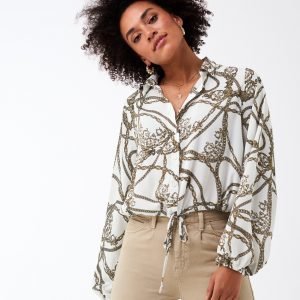 Gina Tricot Magda Blouse Pusero Chain / Aop