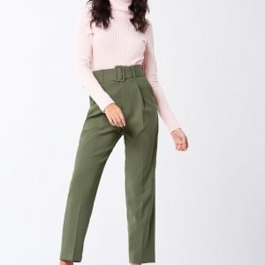 Gina Tricot Marika Belted Trousers Housut Sea Spray