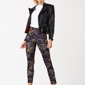 Gina Tricot Mila Highwaist Leggings Leggingsit Chain / Aop