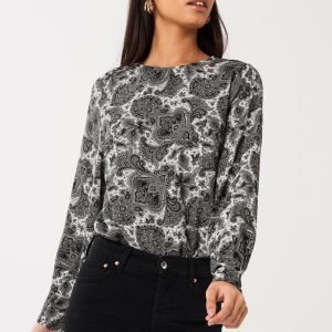 Gina Tricot Milla Pusero Grey Paisley