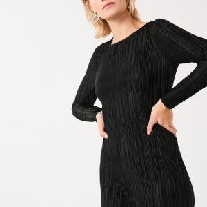 Gina Tricot Miri Pleated Dress Mekko Black