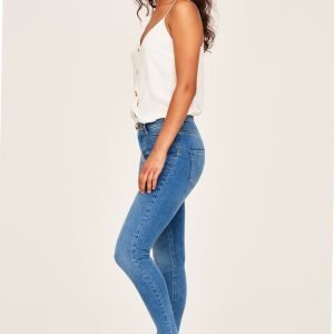 Gina Tricot Molly Highwaist Jeans Farkut Midblue E