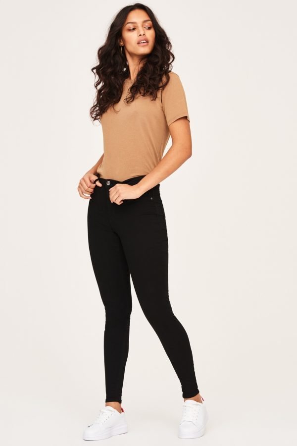 Gina Tricot Molly Tall Jeans Farkut Black