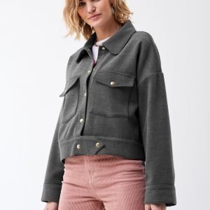 Gina Tricot Monika Trucker Jacket Takki Grey