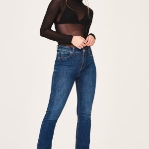 Gina Tricot Natasha Bootcut Jeans Farkut Dk Blue