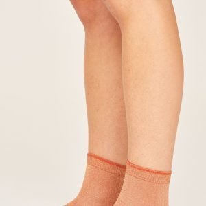 Gina Tricot Nora Glitter Socks Sukat Orange Rust