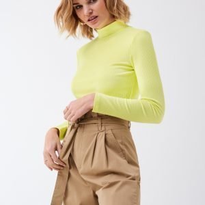 Gina Tricot Nora Turtleneck Poolopusero Sunny Lime