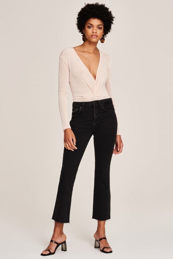 Gina Tricot Nova Kick Flare Jeans Farkut Black / Grey