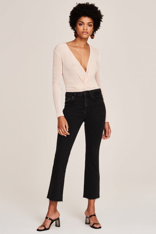 Gina Tricot Nova Kick Flare Jeans Farkut Black Grey Vaatekauppa24.fi