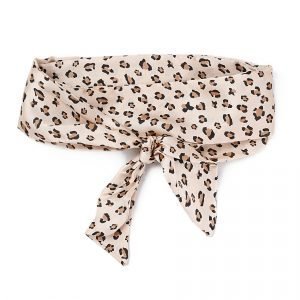 Gina Tricot Peach Leopard Head Scarf Päähuivi Pink Multi