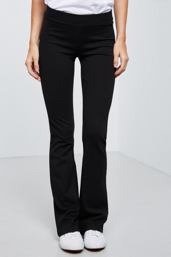 Gina Tricot Petra Trousers Long Length Housut Black