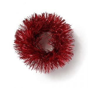 Gina Tricot Red Tinsel Scrunchie Hiuslenkki Red