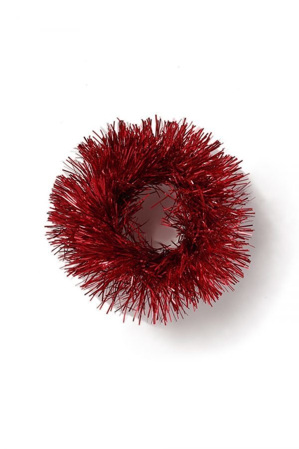 Gina Tricot Red Tinsel Scrunchie Hiuslenkki Red