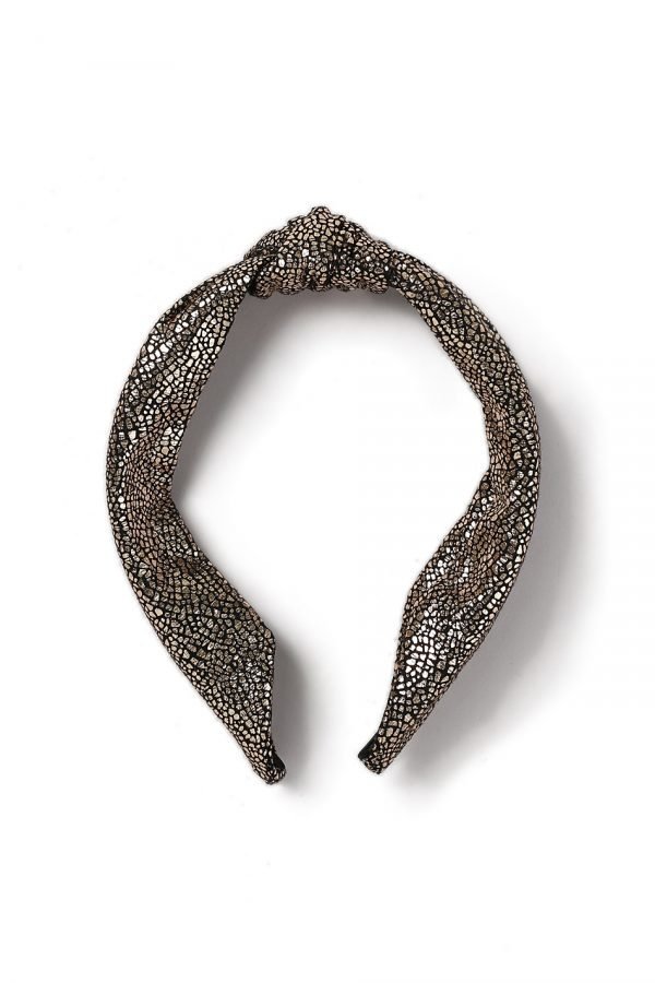 Gina Tricot Rose Gold Metallic Knot Headband Hiuspanta Gold