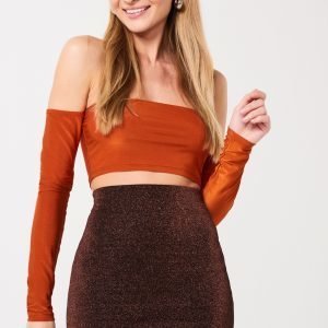 Gina Tricot Rosie Lyhyt Toppi Rust