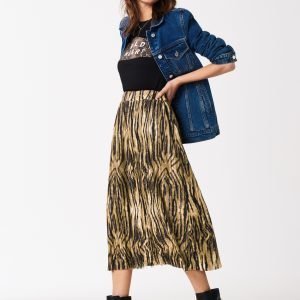 Gina Tricot Sanja Pleated Skirt Hame Tiger