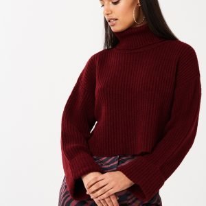 Gina Tricot Sia Knitted Roll Neck Sweater Neulepusero Tibetan Red