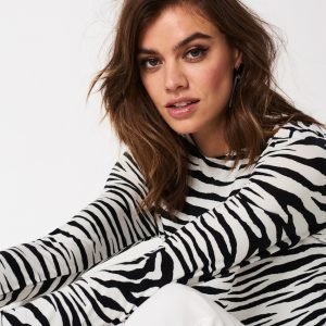 Gina Tricot Simone Tunika Lagre Zebra B / W