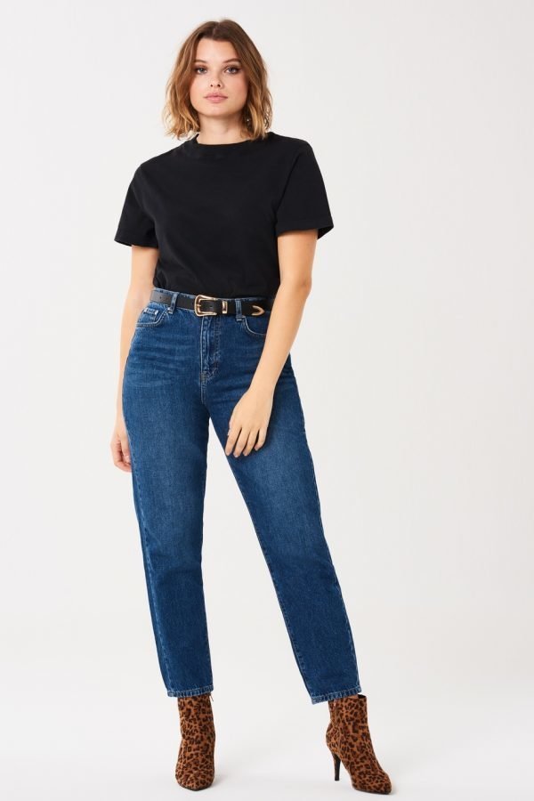 Gina Tricot Siri Mom Jeans Farkut Blue